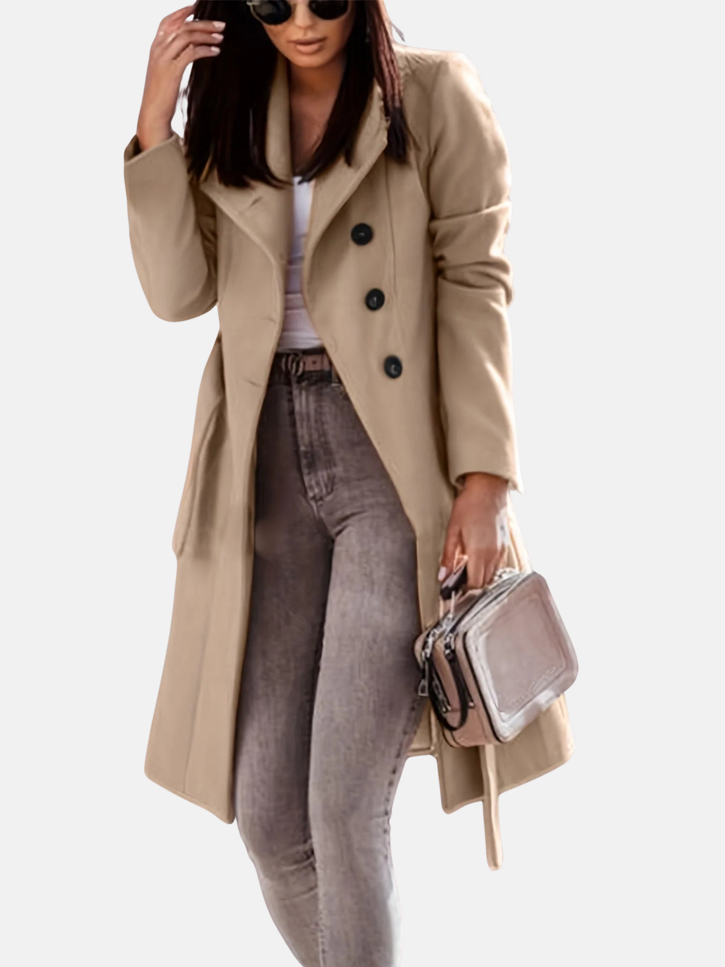 Mistrève | Trench Coat Femme Double-Boutonnage Classique – Élégance Intemporelle pour l’Automne/Hiver