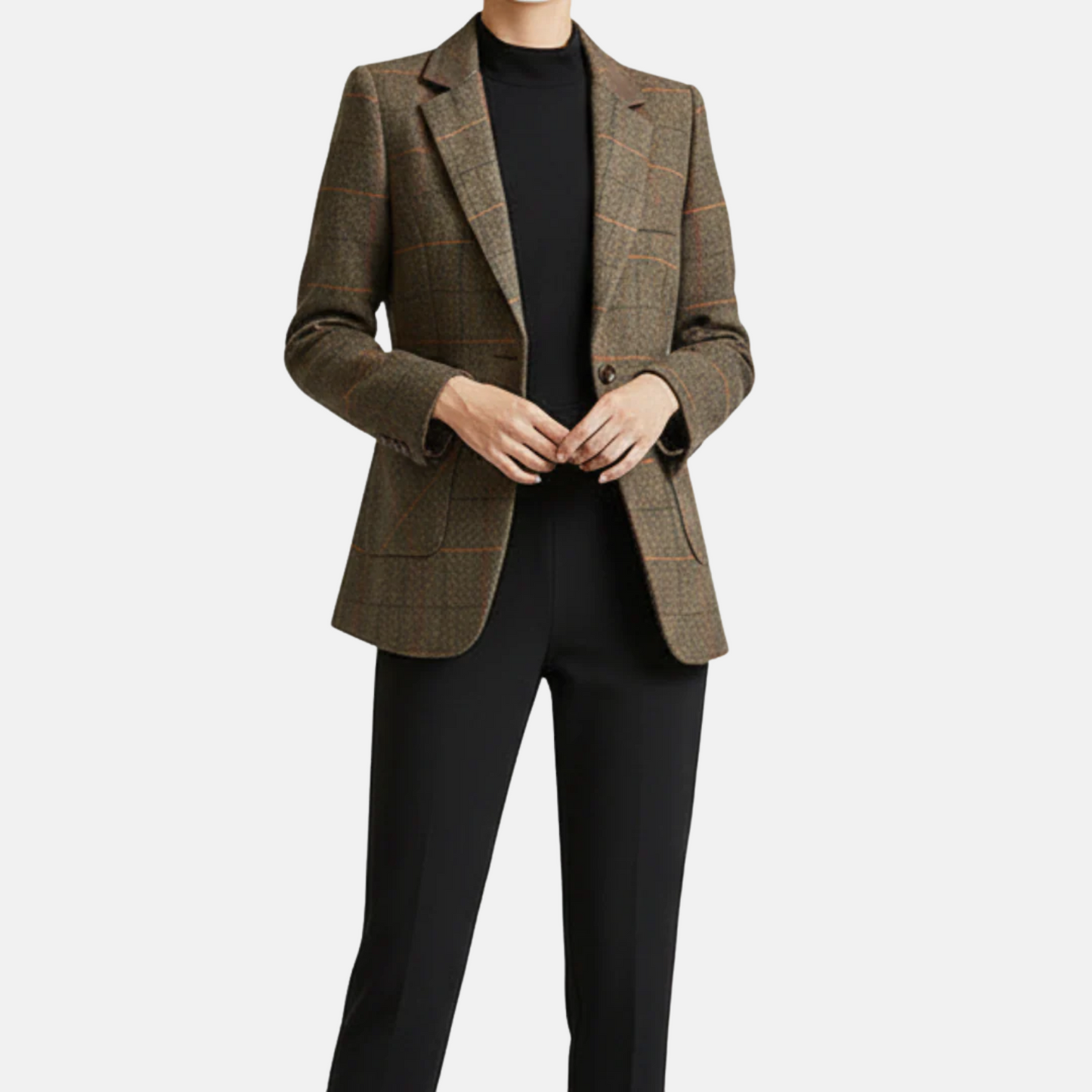 Mistrève | Blazer Femme à Revers Classiques Bouton Unique – Élégance Sobre et Style Polyvalent