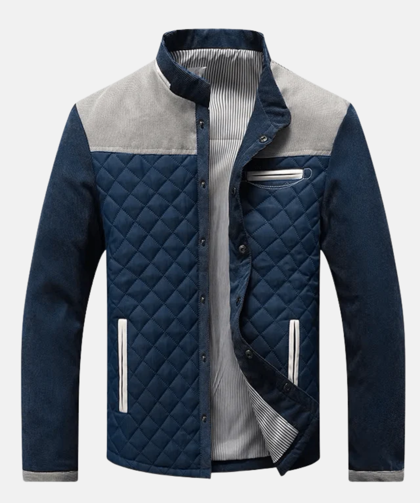 Mistrève | Veste Homme Patchwork Coton – Élégance Intemporelle & Style Polyvalent