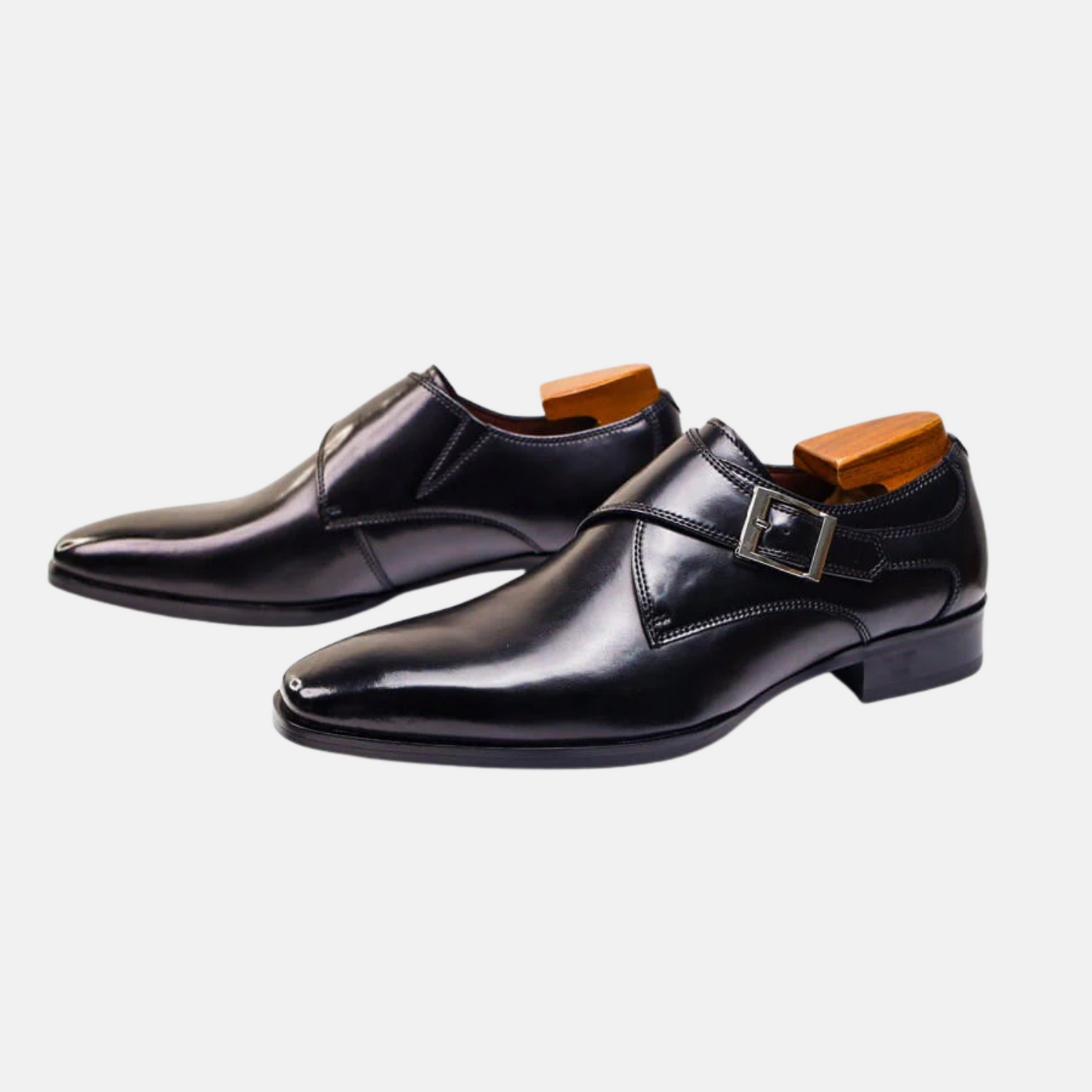 Mistrève | Chaussures Homme en Cuir Véritable à Boucle – Élégance Classique et Confort Moderne