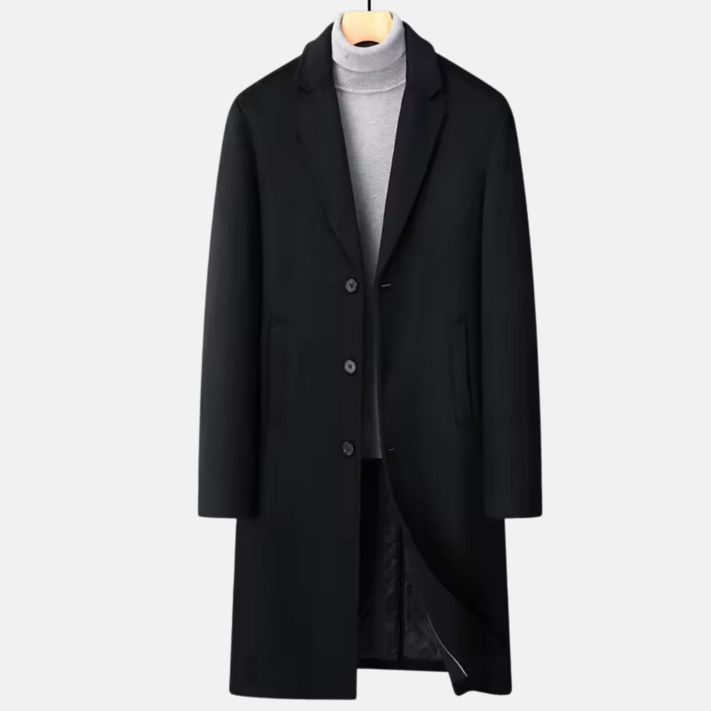Mistrève | Manteau Long Homme Laine – Élégance Business et Chaleur Saisonnière