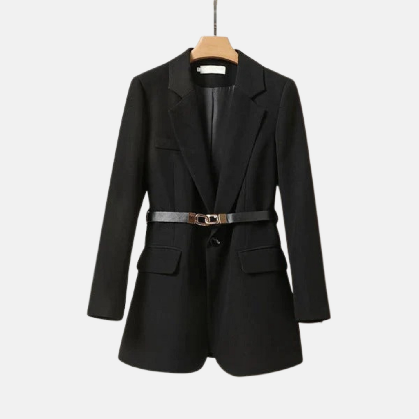 Mistrève | Blazer Cintré Ceinturé – Élégance Structurée