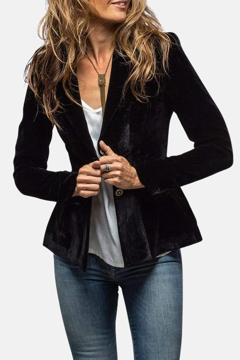 Mistrève | Blazer Femme Rétro à Revers – Élégance Intemporelle et Style Polyvalent