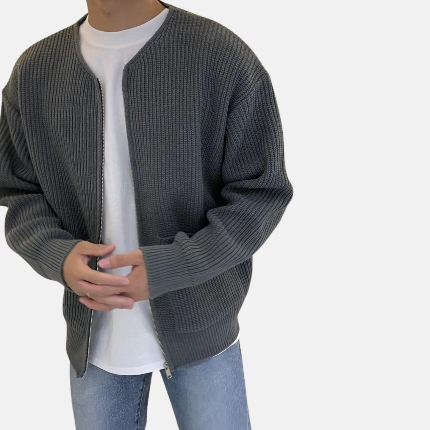 Mistrève | Cardigan Homme en Maille Premium – Style Moderne et Confort Élégant