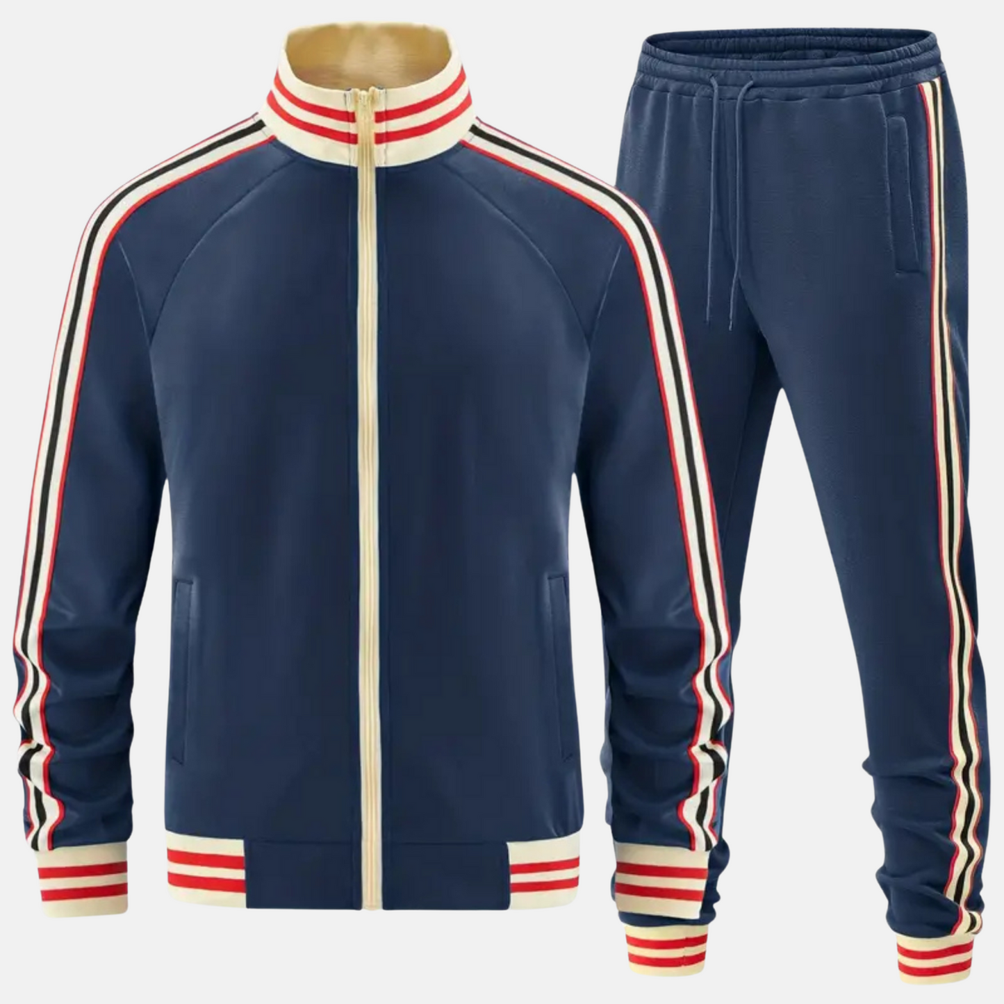 Mistrève | Herren Trainingsanzug Set Gestreift – Täglicher Komfort