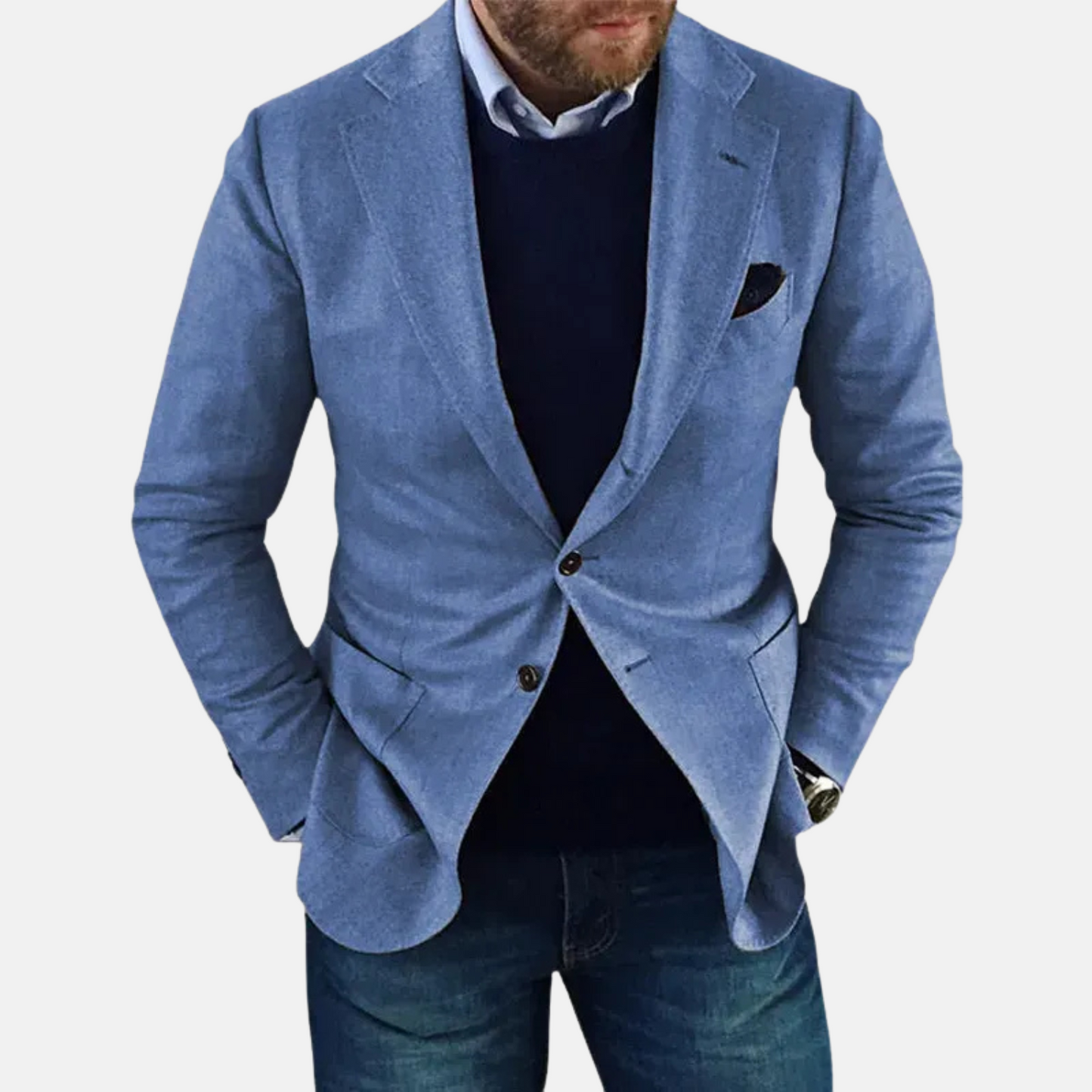 Mistrève | Blazer Homme Classique Intemporel – Élégance Discrète et Style Polyvalent