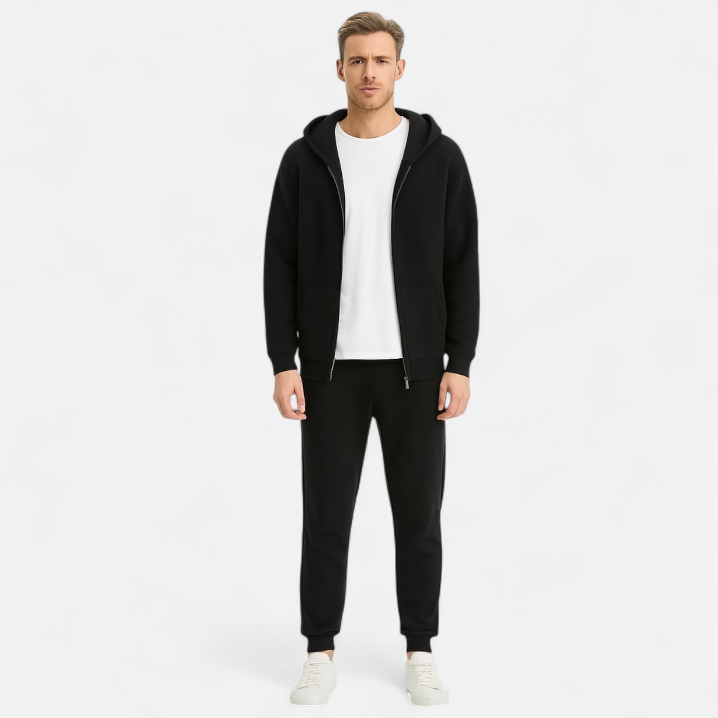 Mistrève | Haut à Capuche Zippé Homme – Confort Urbain et Style Épuré