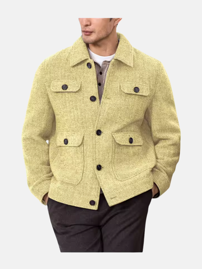 Mistrève | Herren Chevron-Muster Blazer – Klassische Eleganz und lässiger Stil