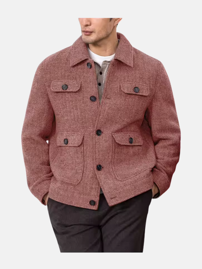 Mistrève | Herren Chevron-Muster Blazer – Klassische Eleganz und lässiger Stil