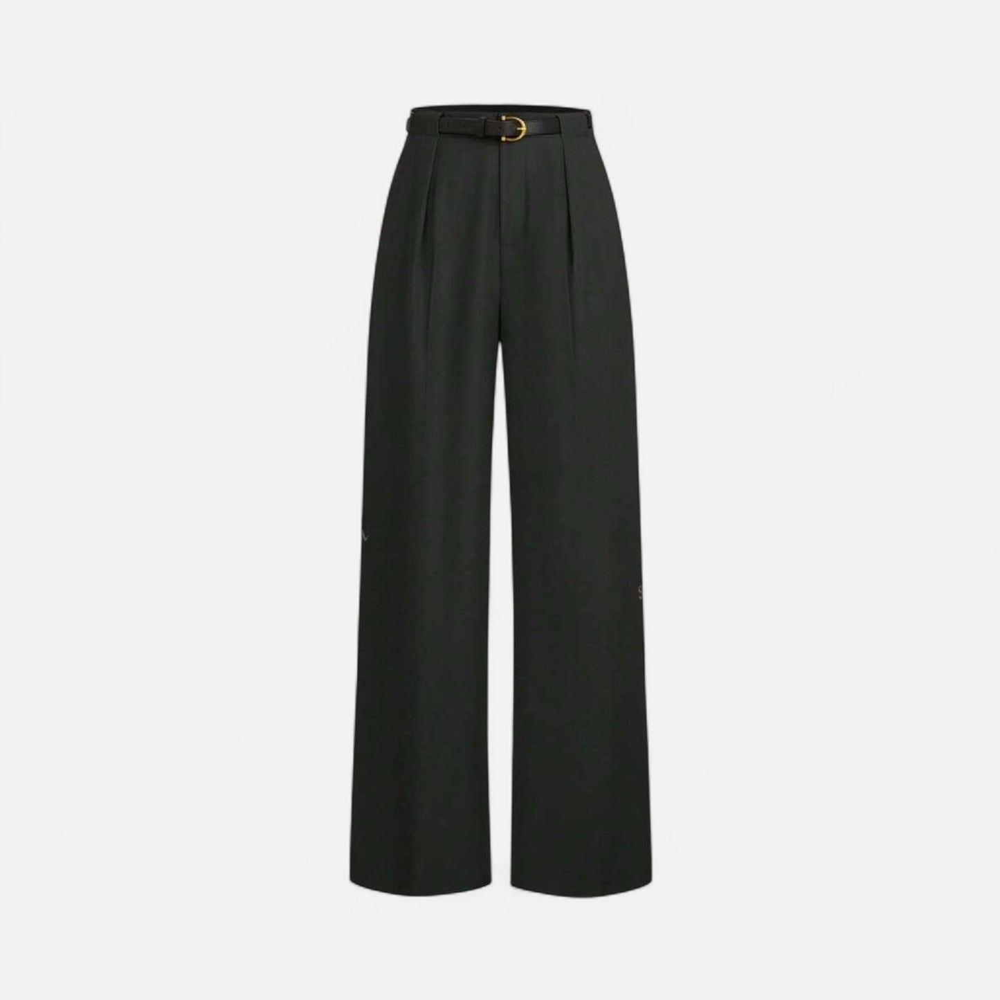 Mistrève | Pantalon Femme Coupe Droite Taille Mi‑Haute avec Ceinture – Parfait pour la Navette Quotidienne