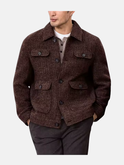 Mistrève | Herren Chevron-Muster Blazer – Klassische Eleganz und lässiger Stil