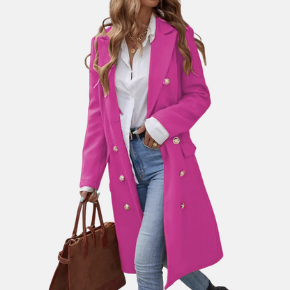Mistrève | Manteau Long en Laine Femme – Élégance Cintrée & Chaleur Intemporelle
