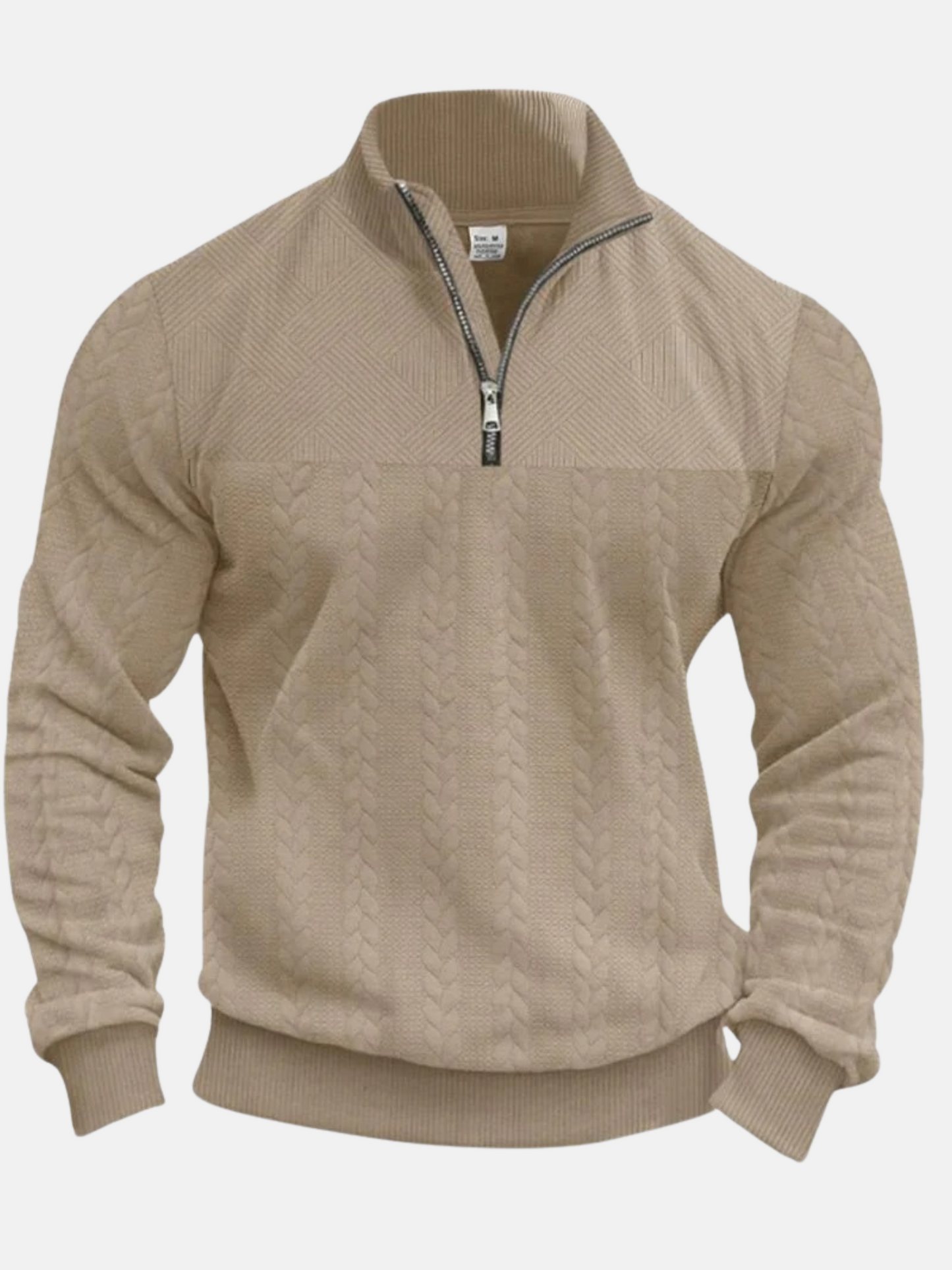 Mistrève | Pull Zippé Homme  – Col Montant Structuré & Intérieur Doux