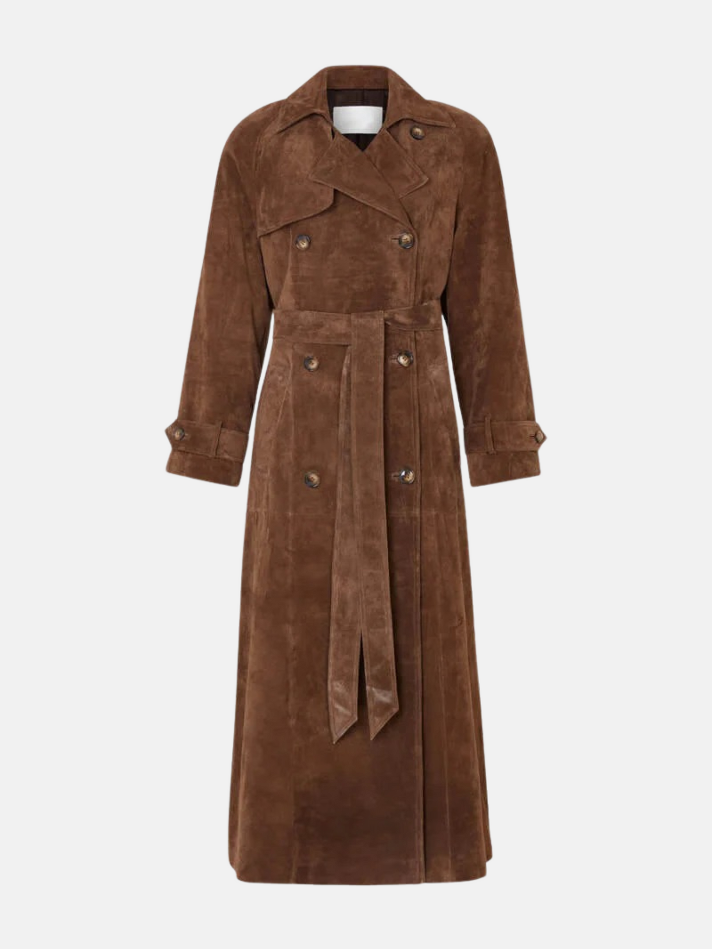 Mistrève | Trench Long Suédine  – Douceur Luxe et Élégance Contemporaine