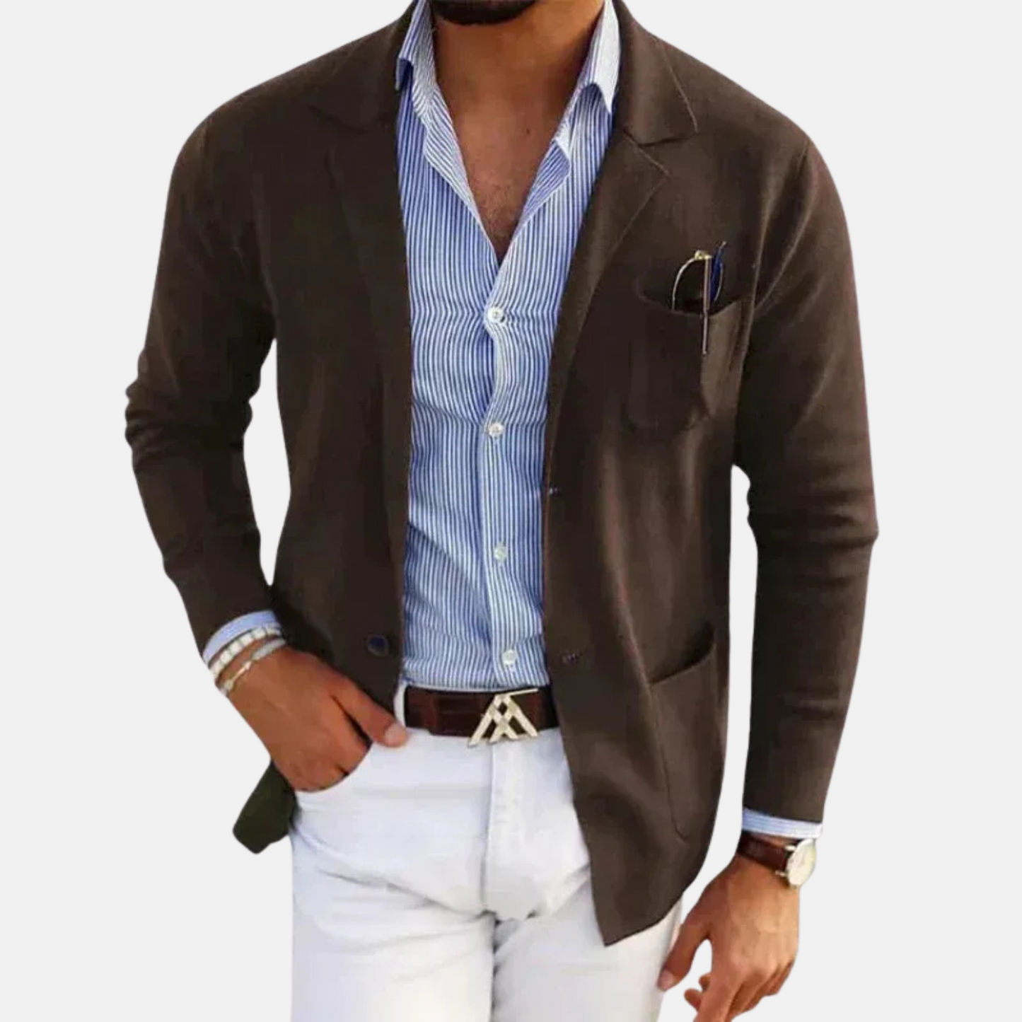 Mistrève | Blazer Homme Classique Intemporel – Élégance Discrète et Style Polyvalent