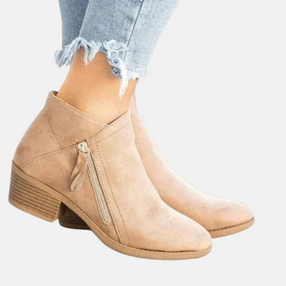 Mistrève | Bottines Femme à Fermeture Éclair – Élégance Intemporelle & Confort Quotidien