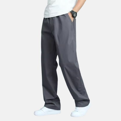 Mistrève | Pantalon Coton Homme Grande Taille – Coupe Droite & Poches Multiples