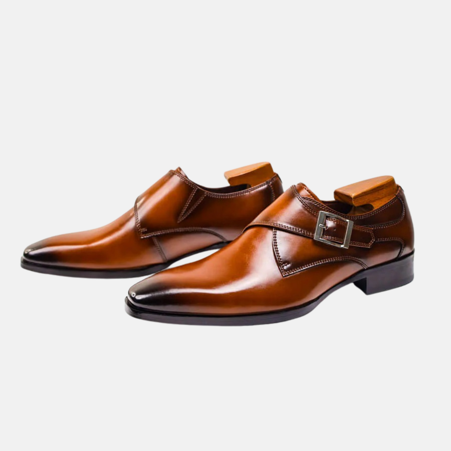 Mistrève | Chaussures Homme en Cuir Véritable à Boucle – Élégance Classique et Confort Moderne