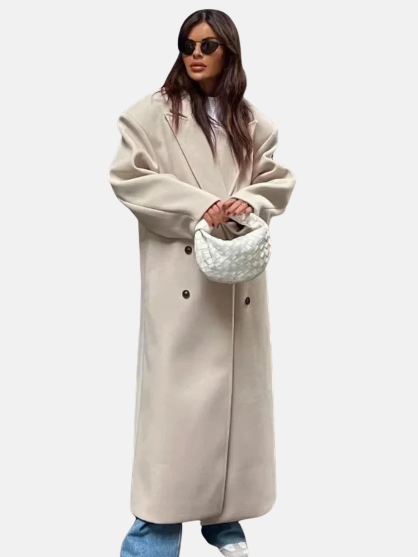 Mistrève | Manteau Oversize Femme Double-Boutonnage – Chaleur Élégante et Style Intemporel