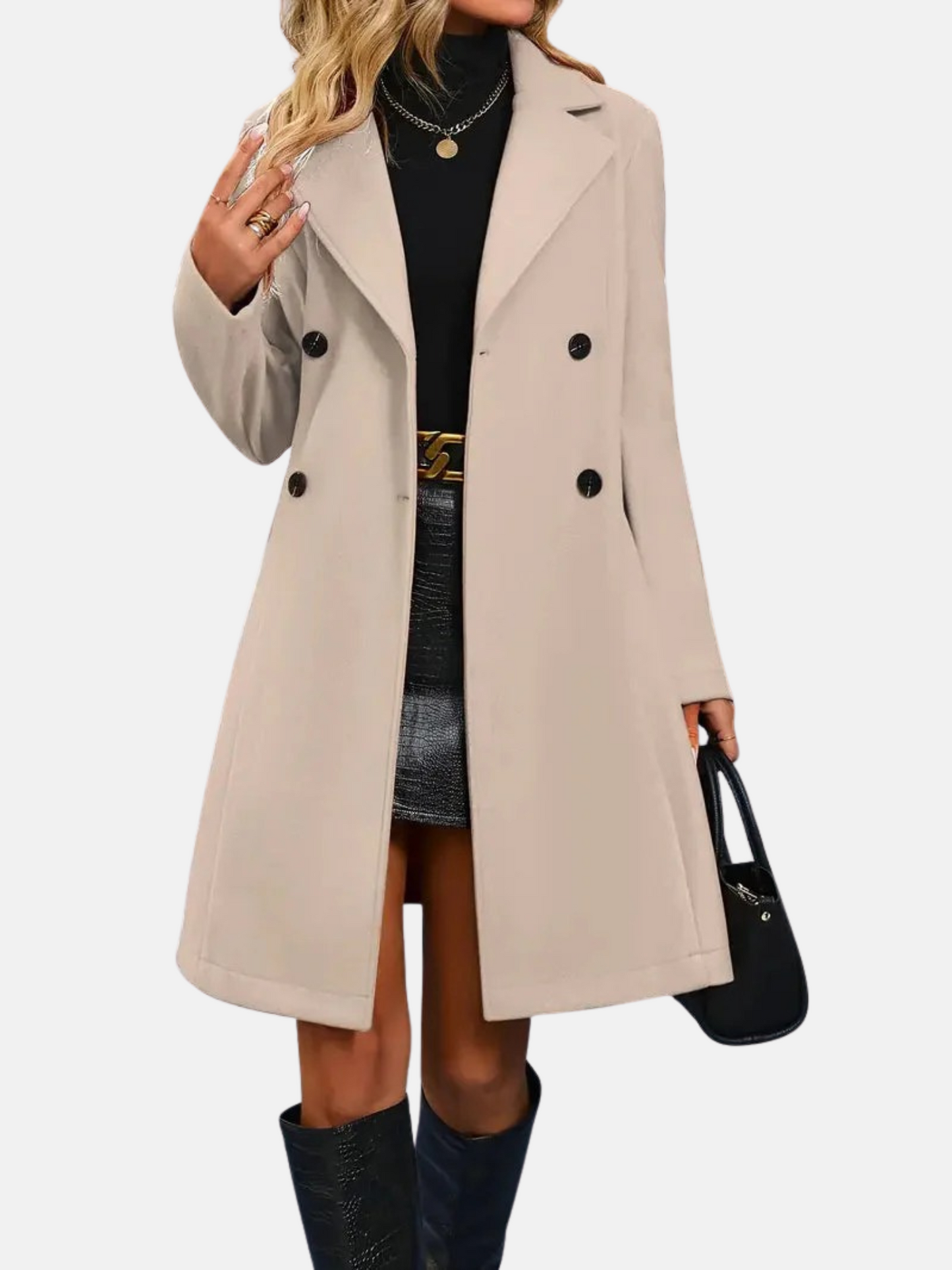 Mistrève | Trench-coat pour femme – Élégance, double boutonnage et col à revers