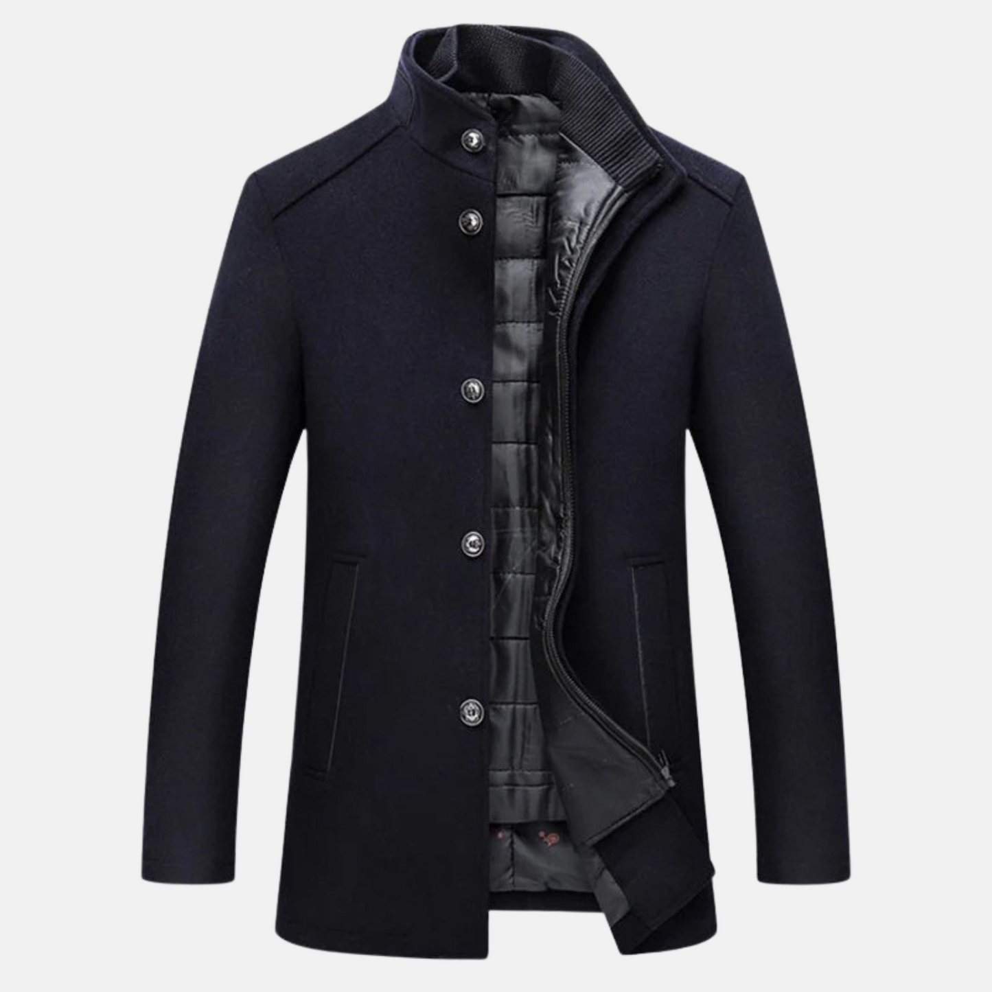 Mistrève | Manteau Long Homme à Manches Longues – Élégance Hivernale et Chaleur Intemporelle