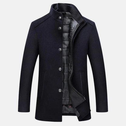 Mistrève | Manteau Long Homme à Manches Longues – Élégance Hivernale et Chaleur Intemporelle