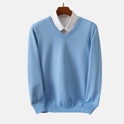 Mistrève | Pull Col V Homme – Douceur Intemporelle et Élégance Moderne