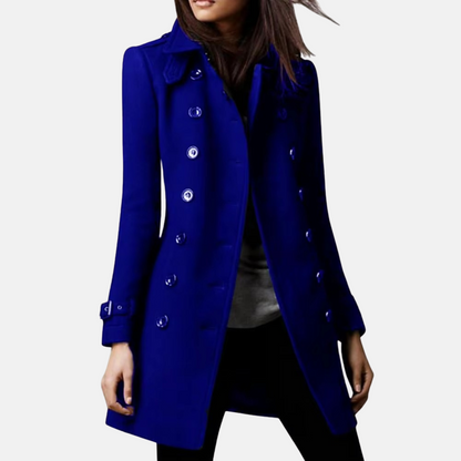 Mistrève | Manteau femme croisé en laine – Élégance intemporelle et chaleur hivernale