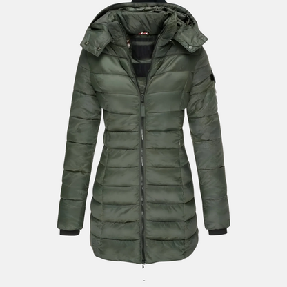 Mistrève | Manteau long pour femme – Élégance légère et protection hivernale