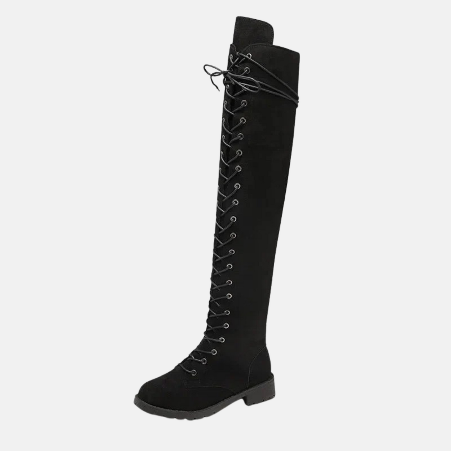 Mistrève | Cuissardes Femme Daim à Lacets – Allure Audacieuse et Élégance Moderne