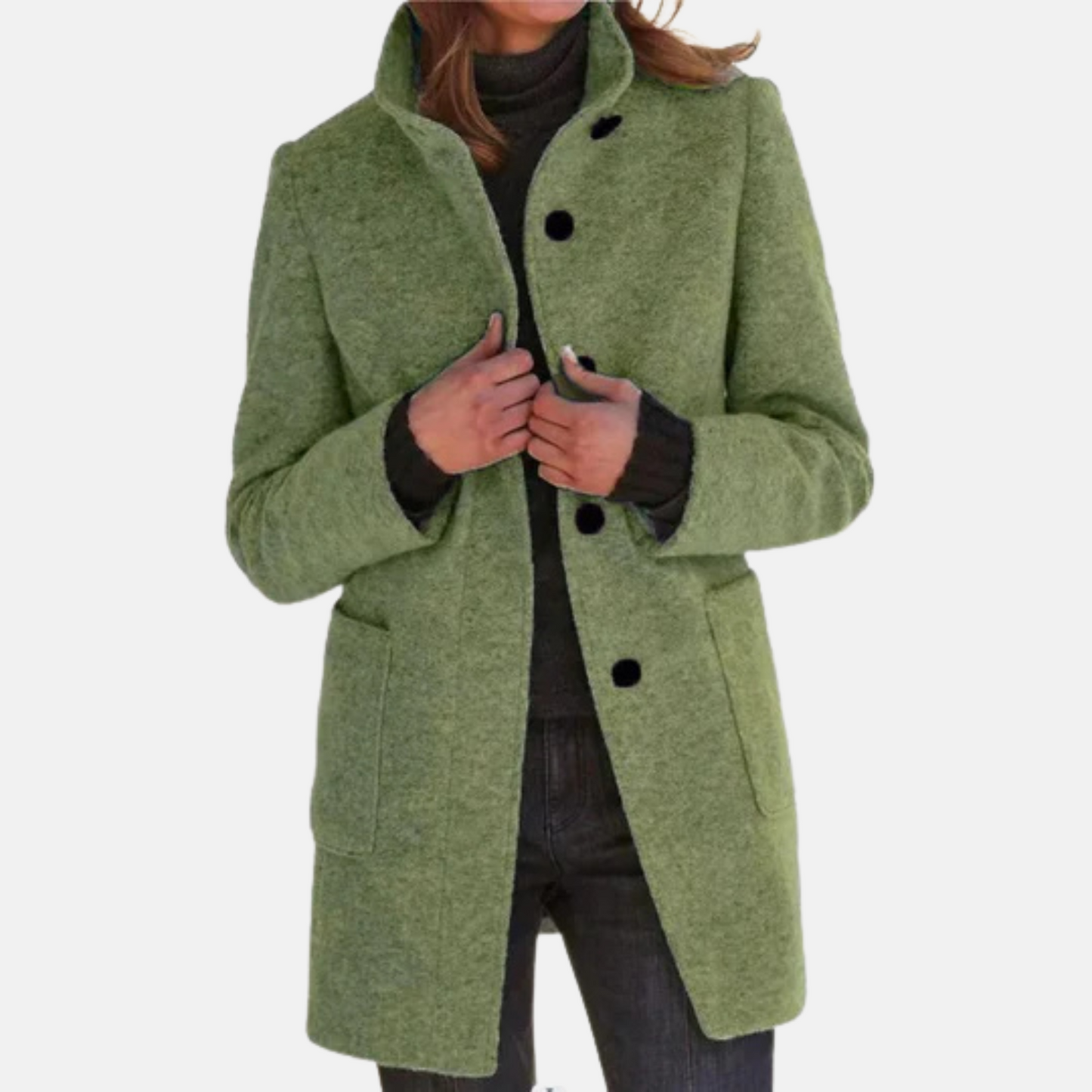 Mistrève | Manteau Femme Coupe-Vent à Col Montant