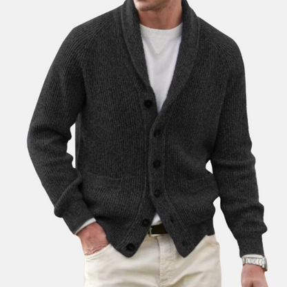 Mistrève | Cardigan Homme en Laine Vintage Col V – Chaleur et Élégance Intemporelles