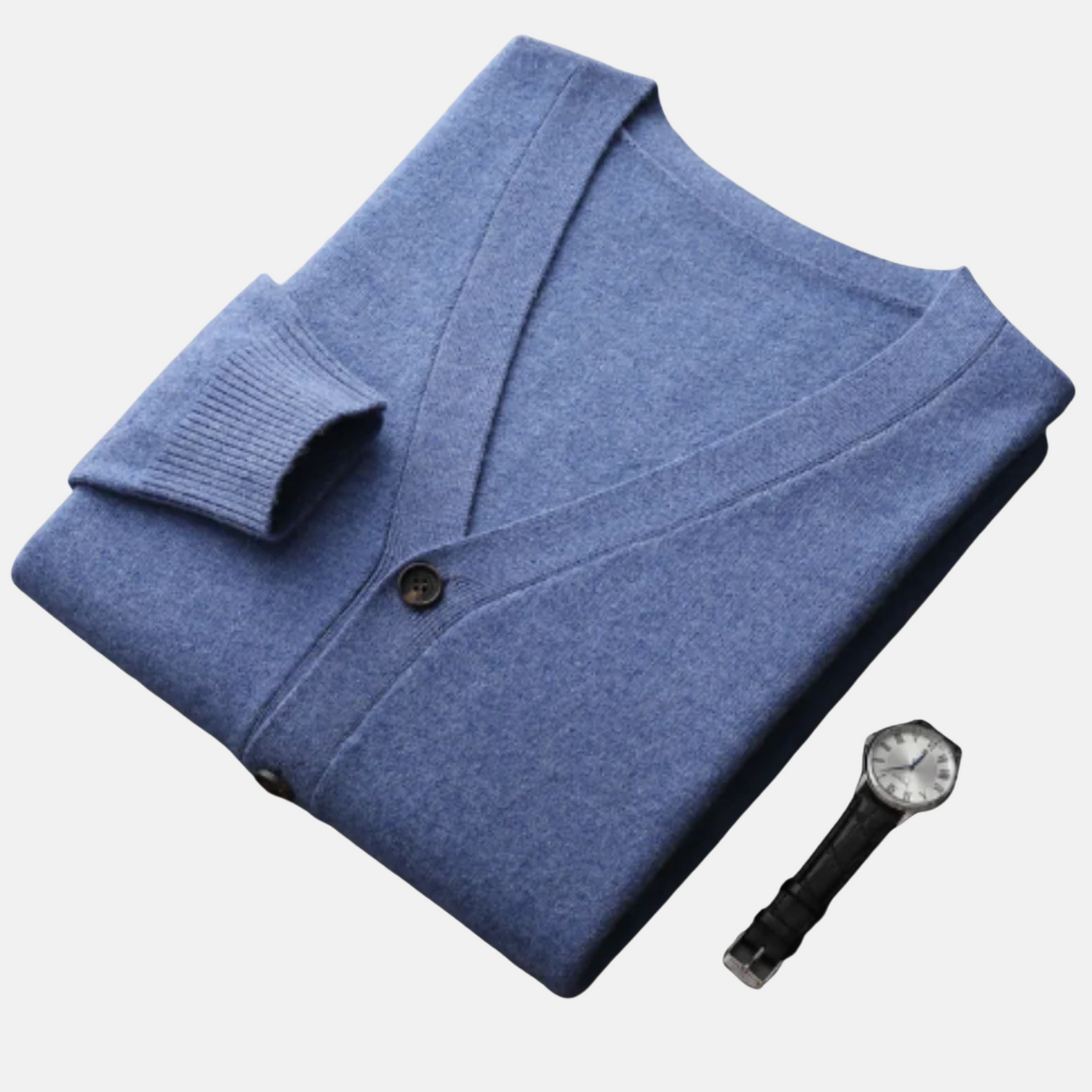 Mistrève | Cardigan Homme Col V en Cachemire – Élégance Intemporelle