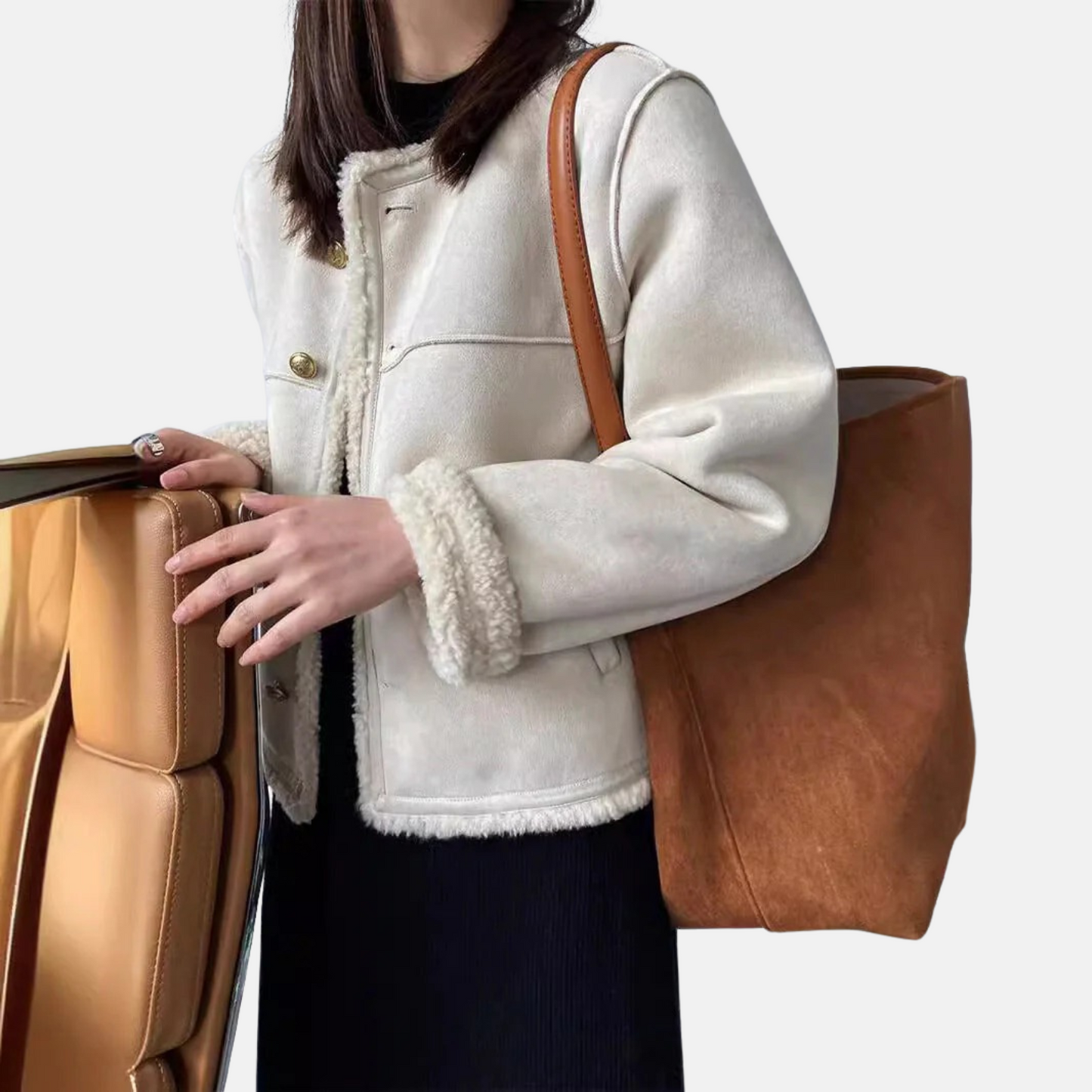 Mistrève | Veste Sherpa Suédine pour Femme – Confort Douillet & Style Citadin