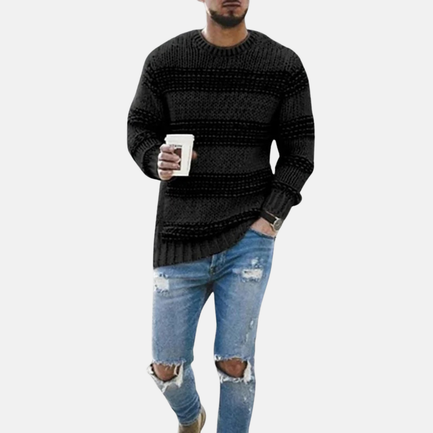 Mistrève | Pull Homme –  Confort Tricoté Doux
