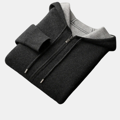 Mistrève | Cardigan Zippé en Cachemire Homme – Luxe Intemporel et Confort Absolu