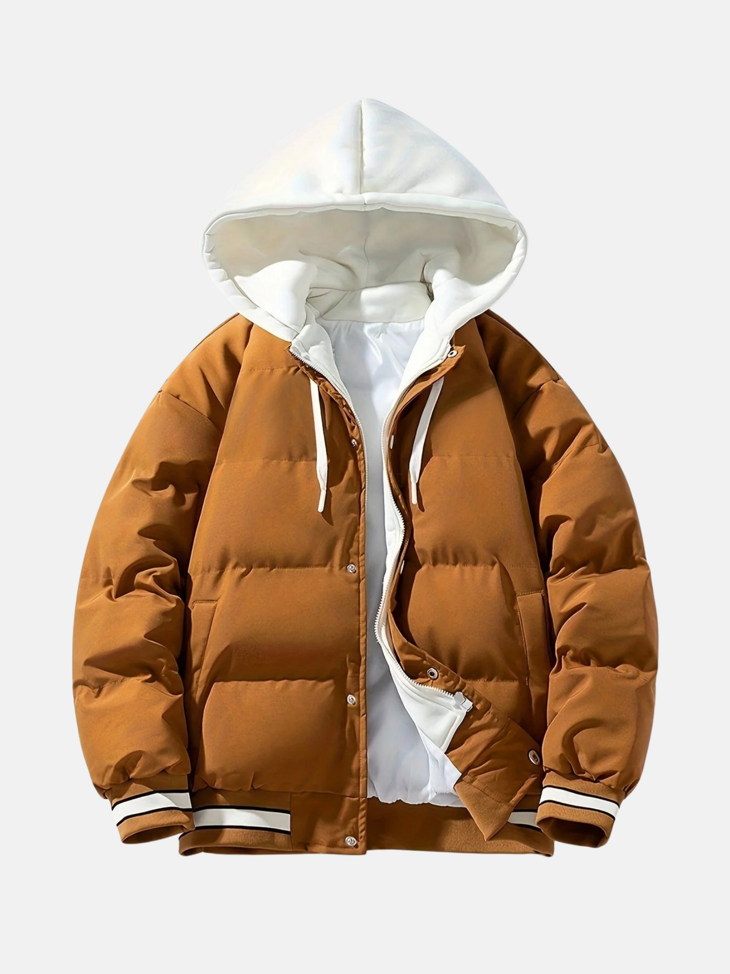 Mistrève | Veste Matelassée à Capuche Homme – Chaleur Quotidienne et Style Décontracté