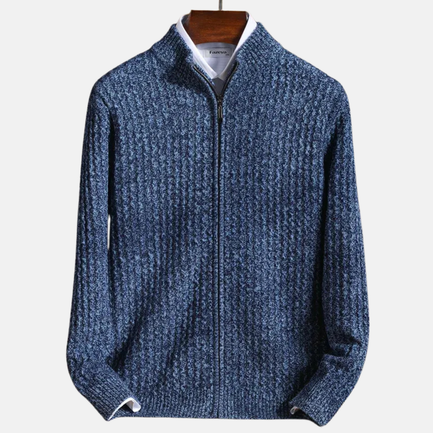 Mistrève | Gilet Zippé Homme en Laine Tricotée – Élégance Classique