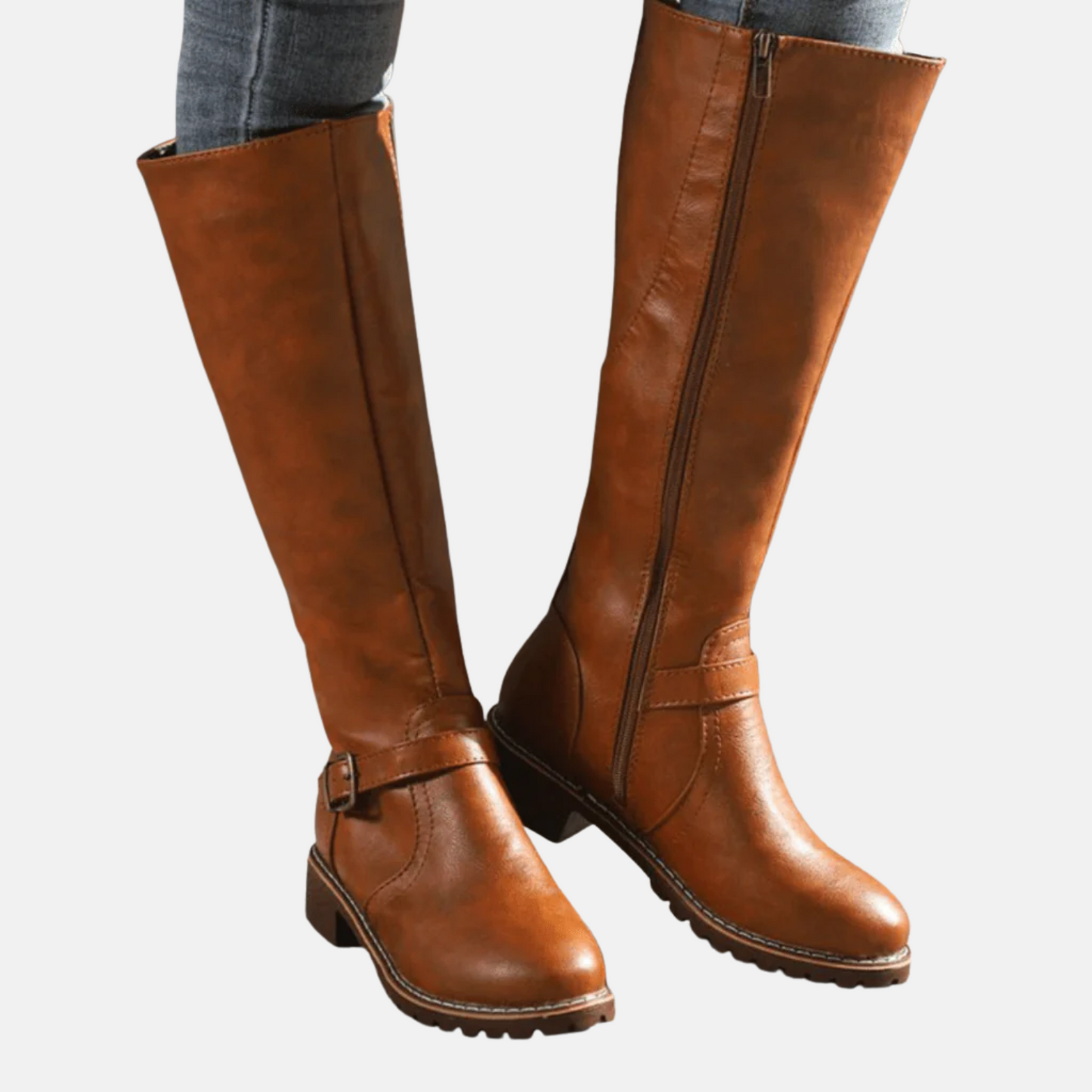 Mistrève | Bottes Hautes en Cuir Premium – Élégance et Confort Quotidien