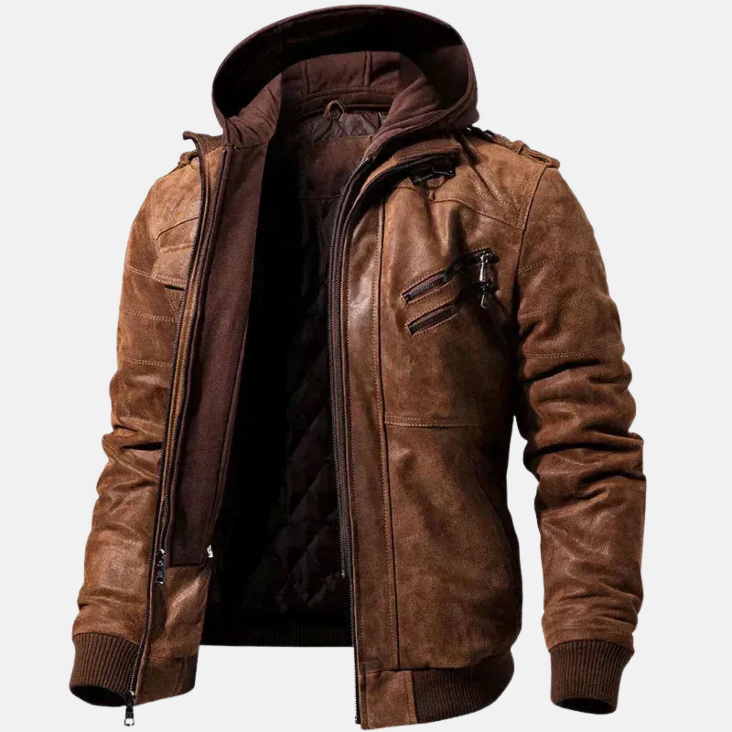 Mistrève | Veste Hiver Homme en Cuir – Élégance Tendance