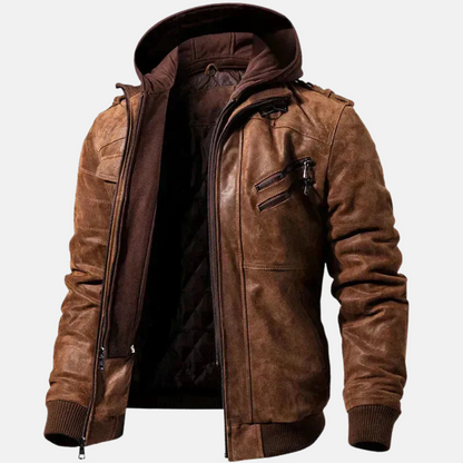 Mistrève | Veste Hiver Homme en Cuir – Élégance Tendance