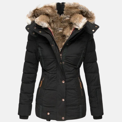Mistrève | Veste Femme avec Col et Fourrure – Élégance et Protection Extrême
