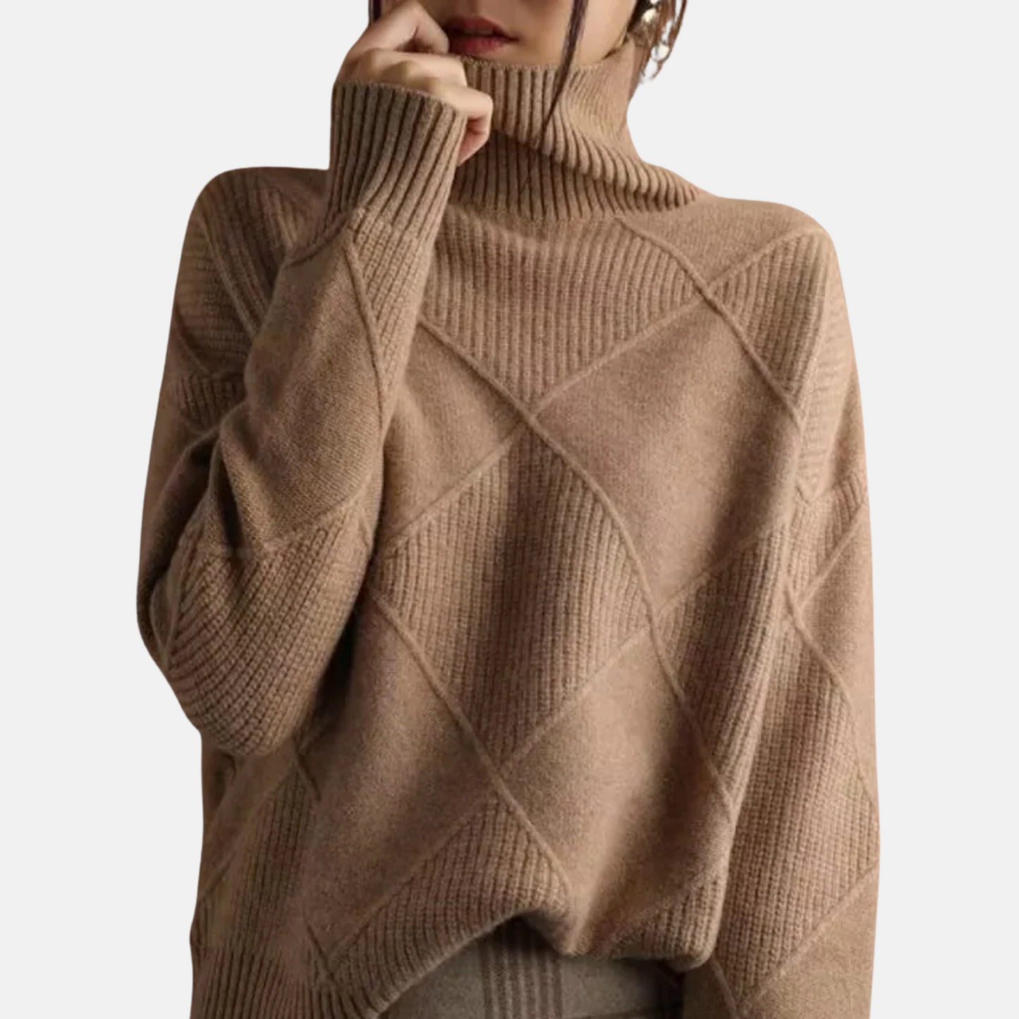 Mistrève | Pull Col Roulé Femme en Cachemire – Chaleur Douce et Élégance Moderne