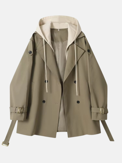 Mistrève | Trench Long Femme – Élégance Décontractée et Silhouette Ceinturée