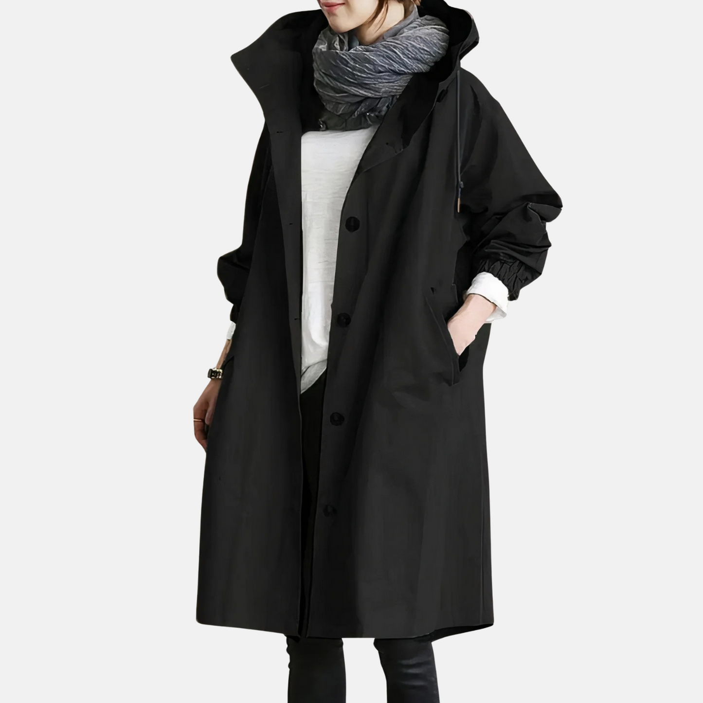 Mistrève | Trench Coat Femme avec Coupe-Vent – Élégance Légère & Protection Imperméable