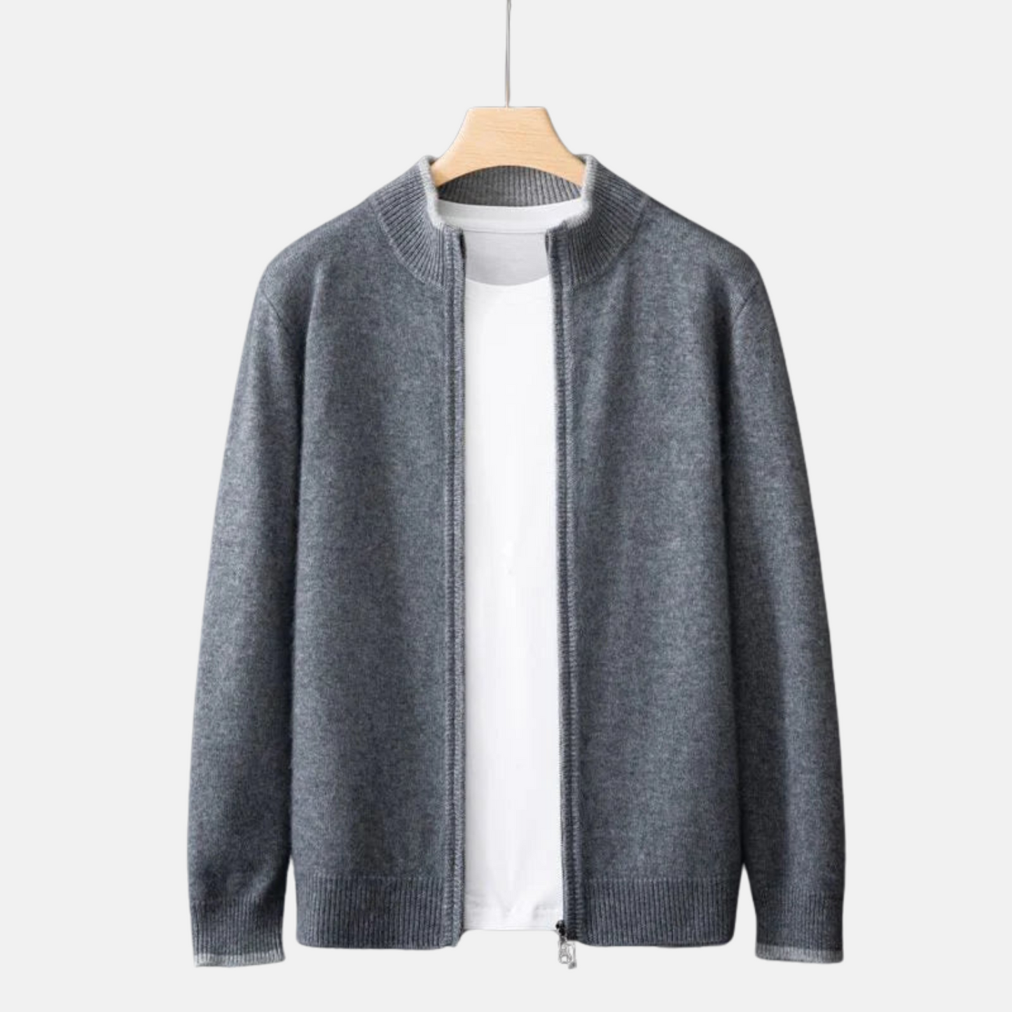 Mistrève | Veste Zippée en Cachemire – Douceur Absolue & Élégance Minimaliste