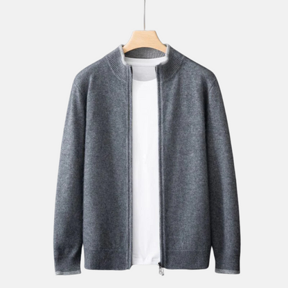 Mistrève | Veste Zippée en Cachemire – Douceur Absolue & Élégance Minimaliste