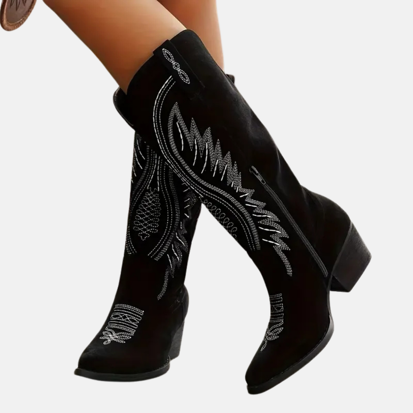 Mistrève | Bottes Western Femme Brodées – Esprit Sauvage et Élégance Affirmée