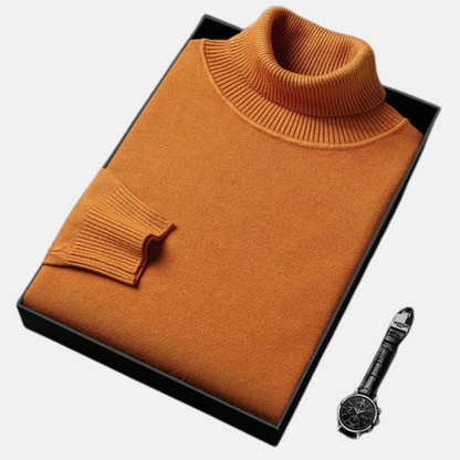 Mistrève | Pull Col Roulé Homme  – Cachemire Luxueux