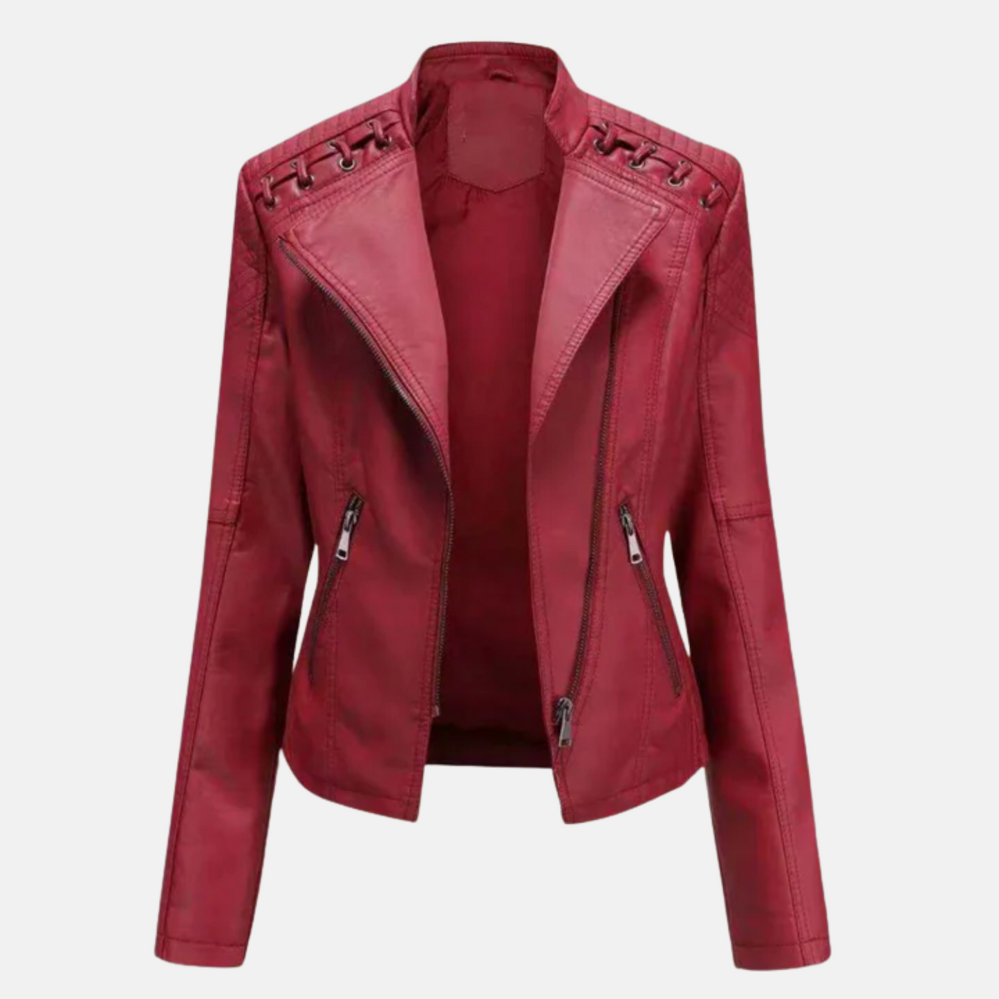 Mistrève | Veste en cuir Femme – Élégance Automnale